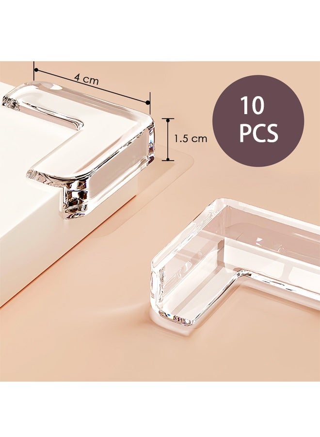 10 PCS Table Corner Protectors, Furniture Corner Protectors, Rubber Corner Protectors, Can be Used on Plastics, Most Kitchen Counters of Tile and Stone, Ceramic, Glass, Wood Desks - Image 2
